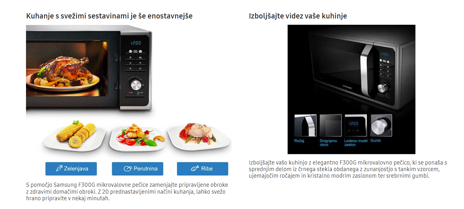 MS23F301TAS/OL mikr pečic SAMSUNG